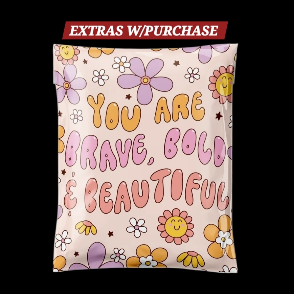 20ct. 10x13 Polymailers Random Thank You Cards/Stickers
